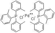 Trans-dichlorobis(tri-o-tolylphosphine)palladium(II)